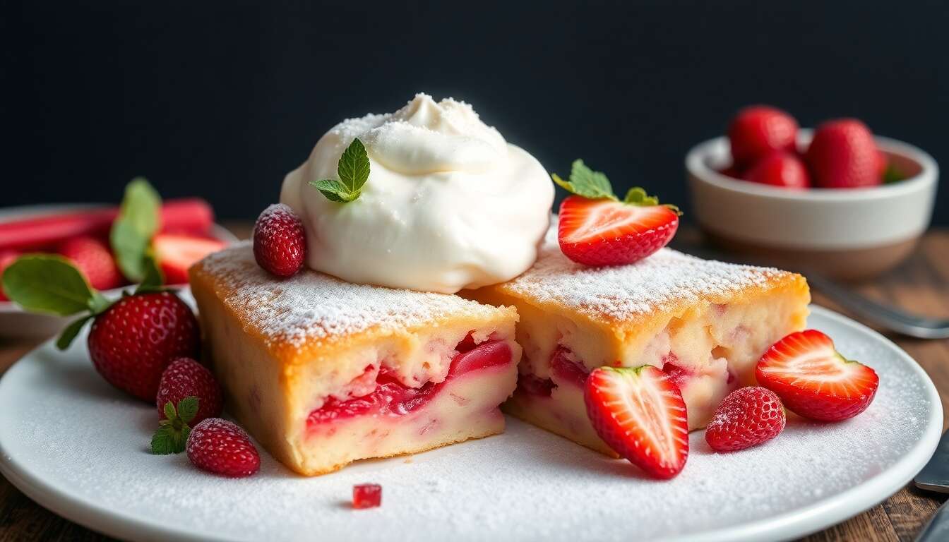 Recette Fantastik Fraise Rhubarbe à la Fleur d'Oranger