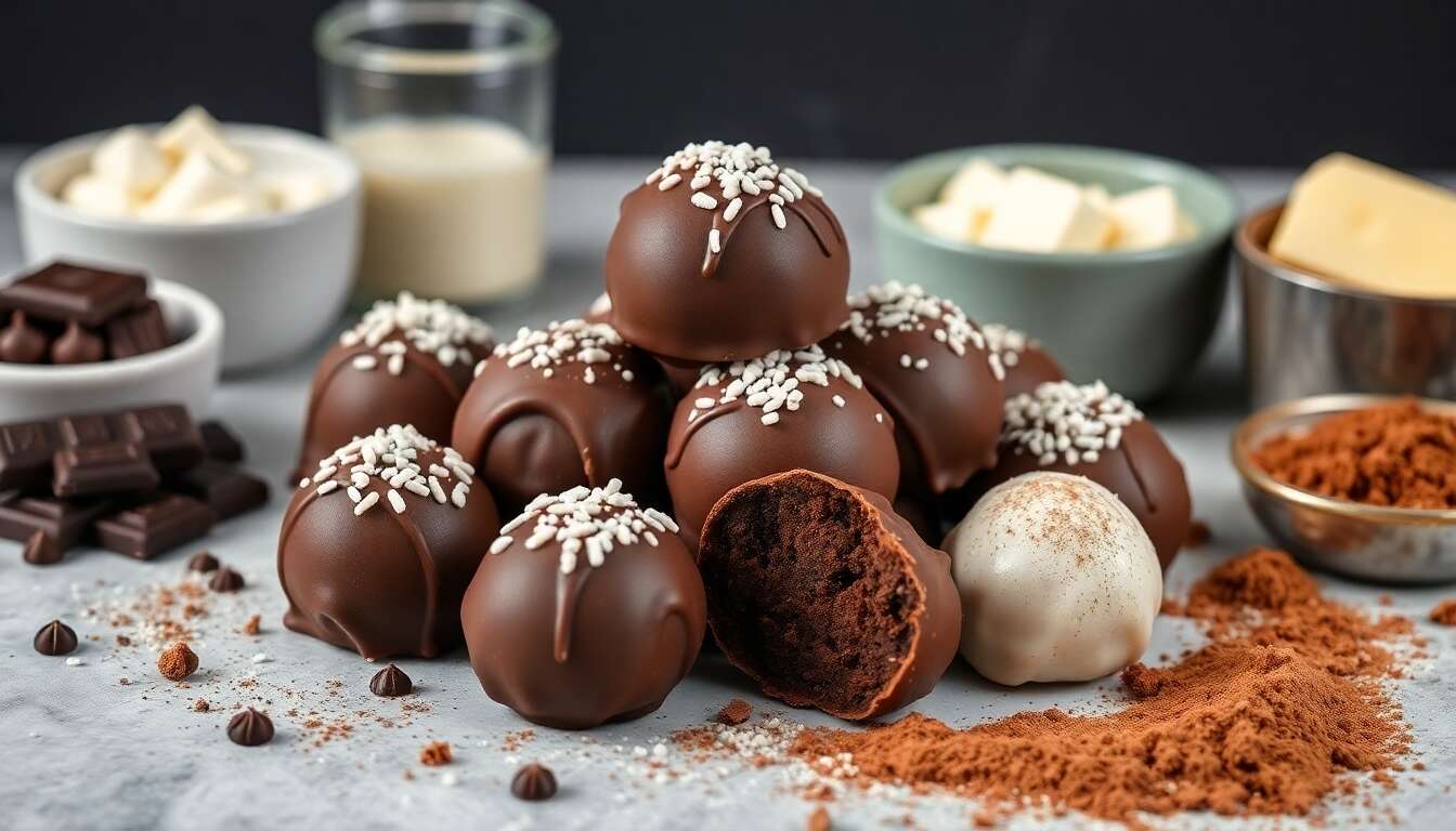 Recette de truffes au chocolat maison