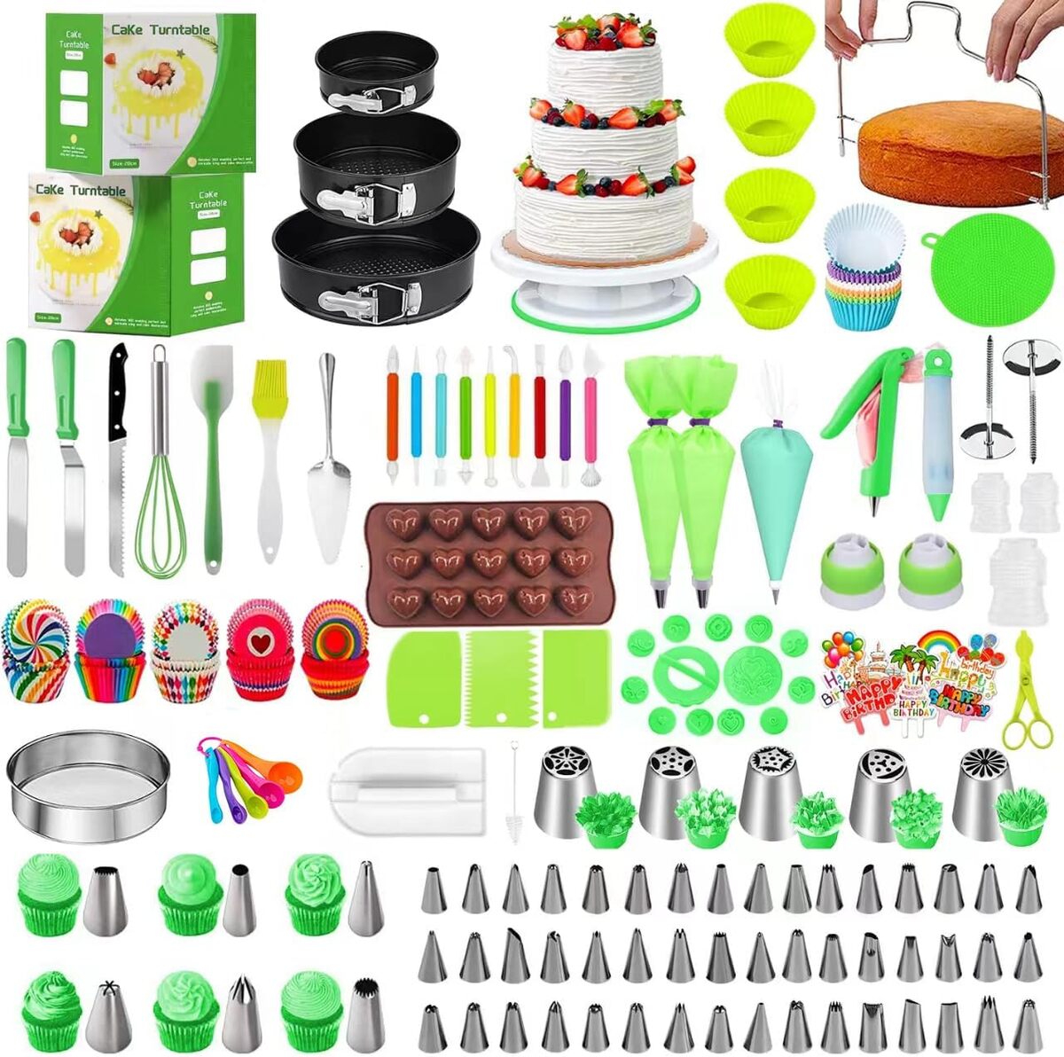 Test du kit de décoration de gâteaux 498 pièces : outils et accessoires inclus