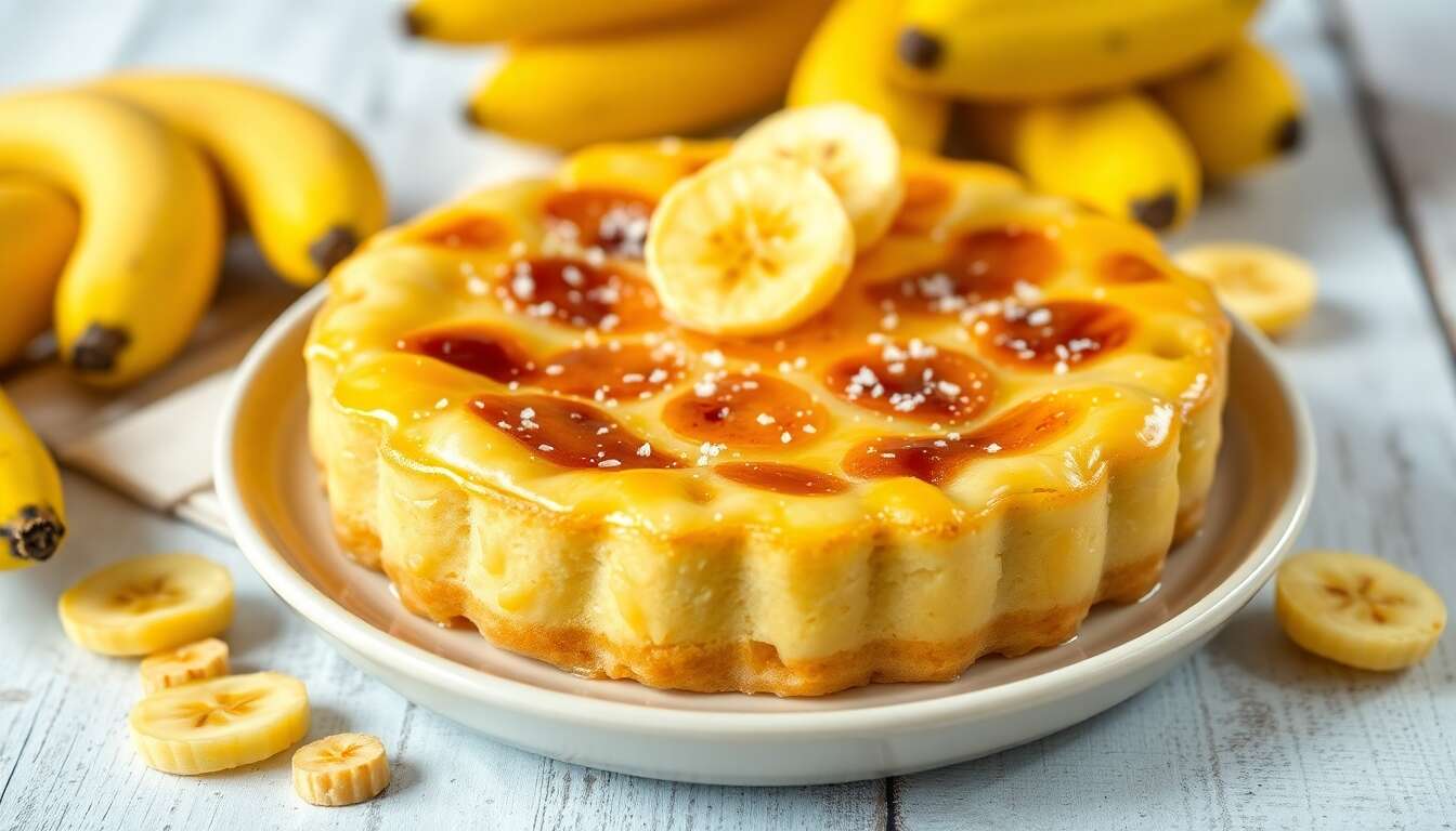 Clafoutis aux bananes caramélisées : recette gourmande