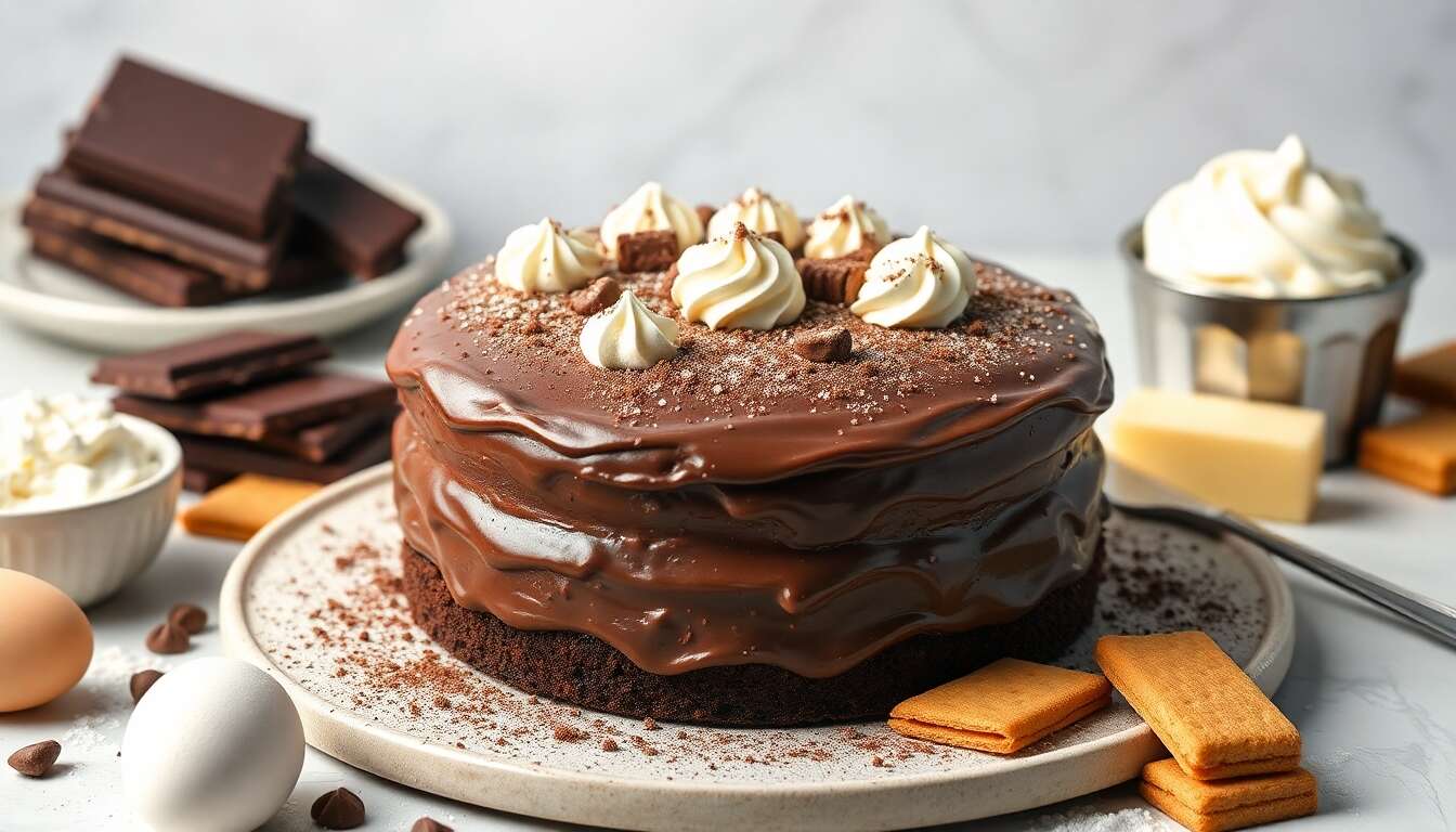 Recette du délicieux gâteau aux 3 chocolats