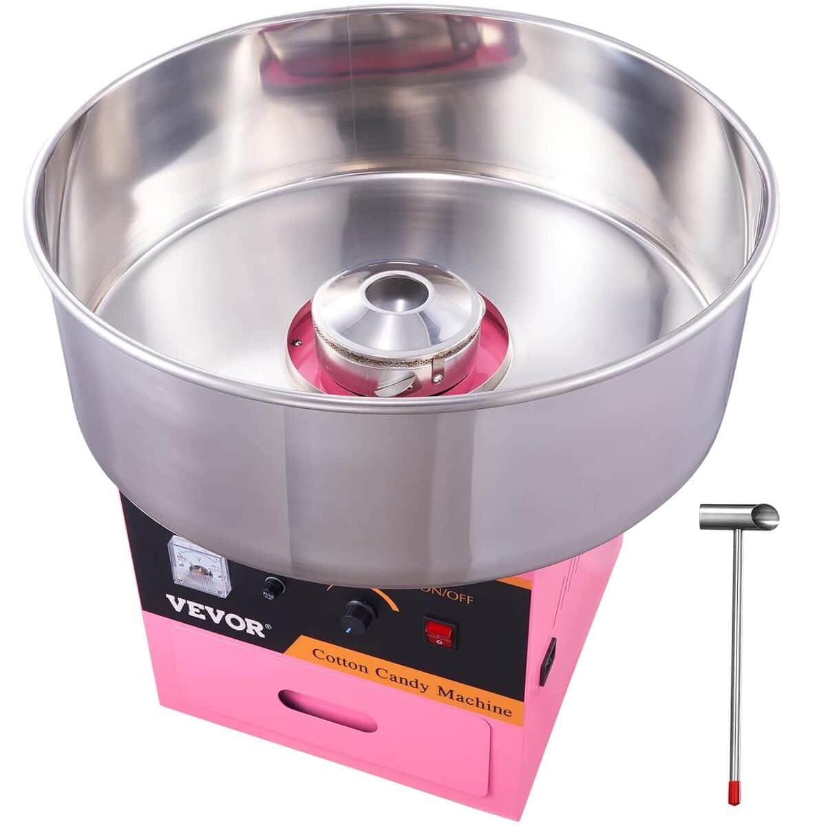 Test : machine à barbe à papa VEVOR 1000 W avec grand bol en inox