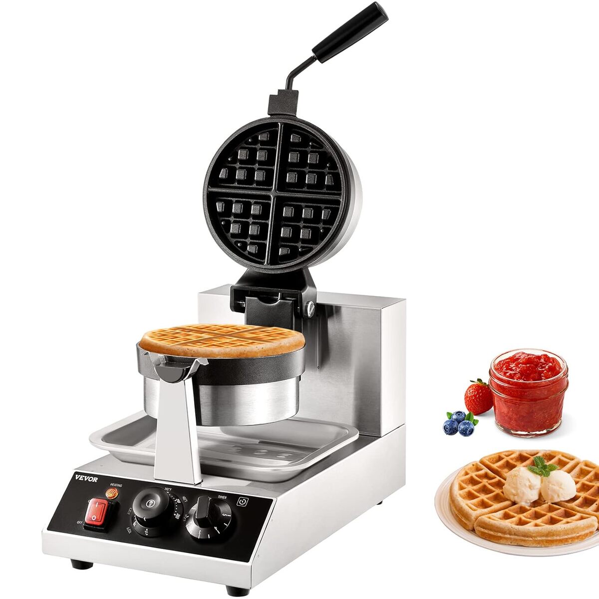 Test : vevor gaufrier électrique 1300 W anti-adhésif