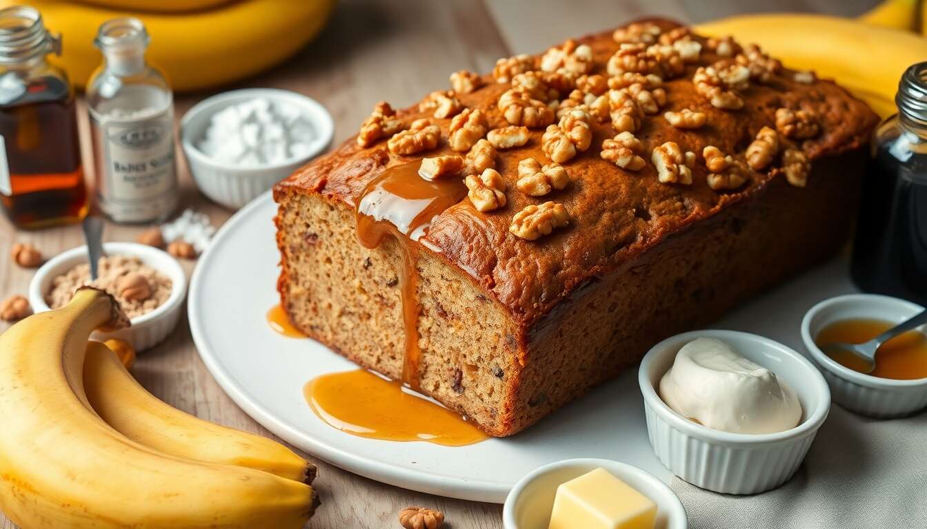 Banana Bread aux Noix et Sirop d'Érable : recette Gourmande