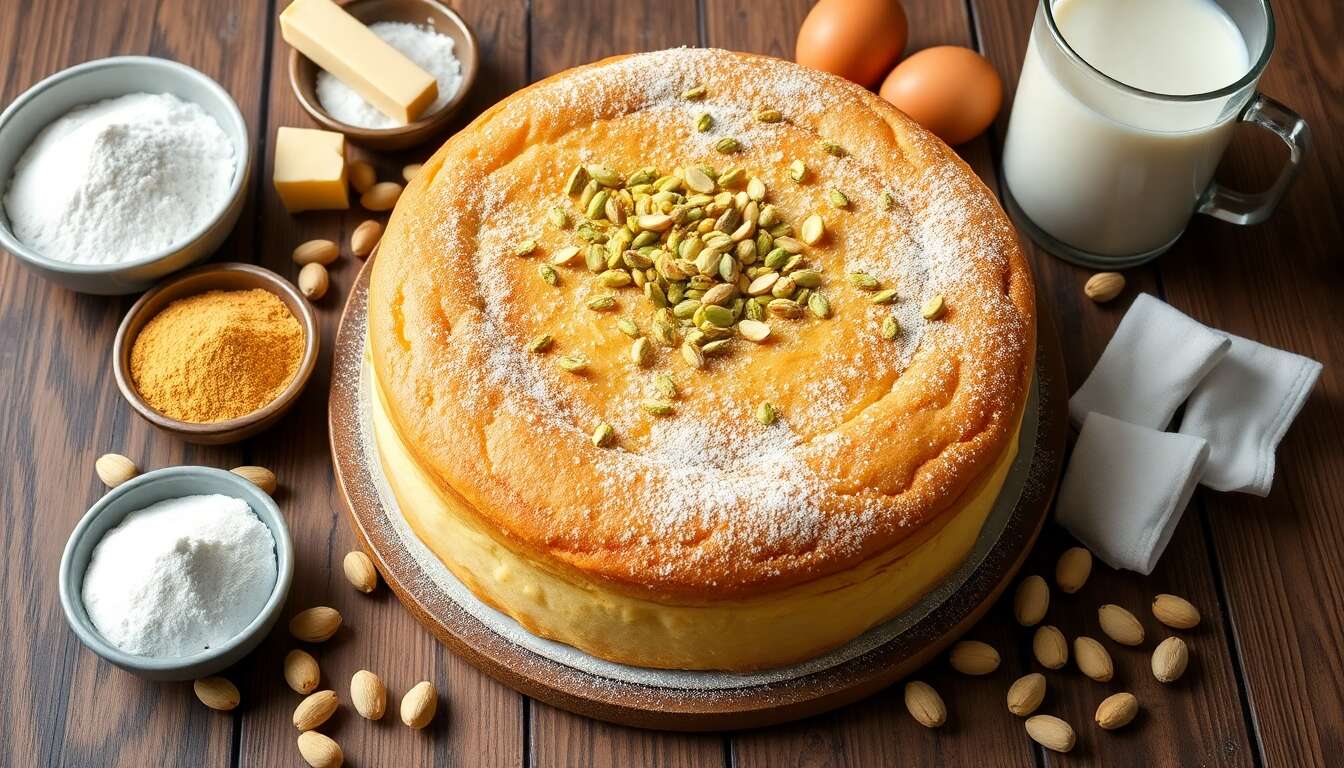 Cake moelleux aux pommes et pistaches : une recette irrésistible