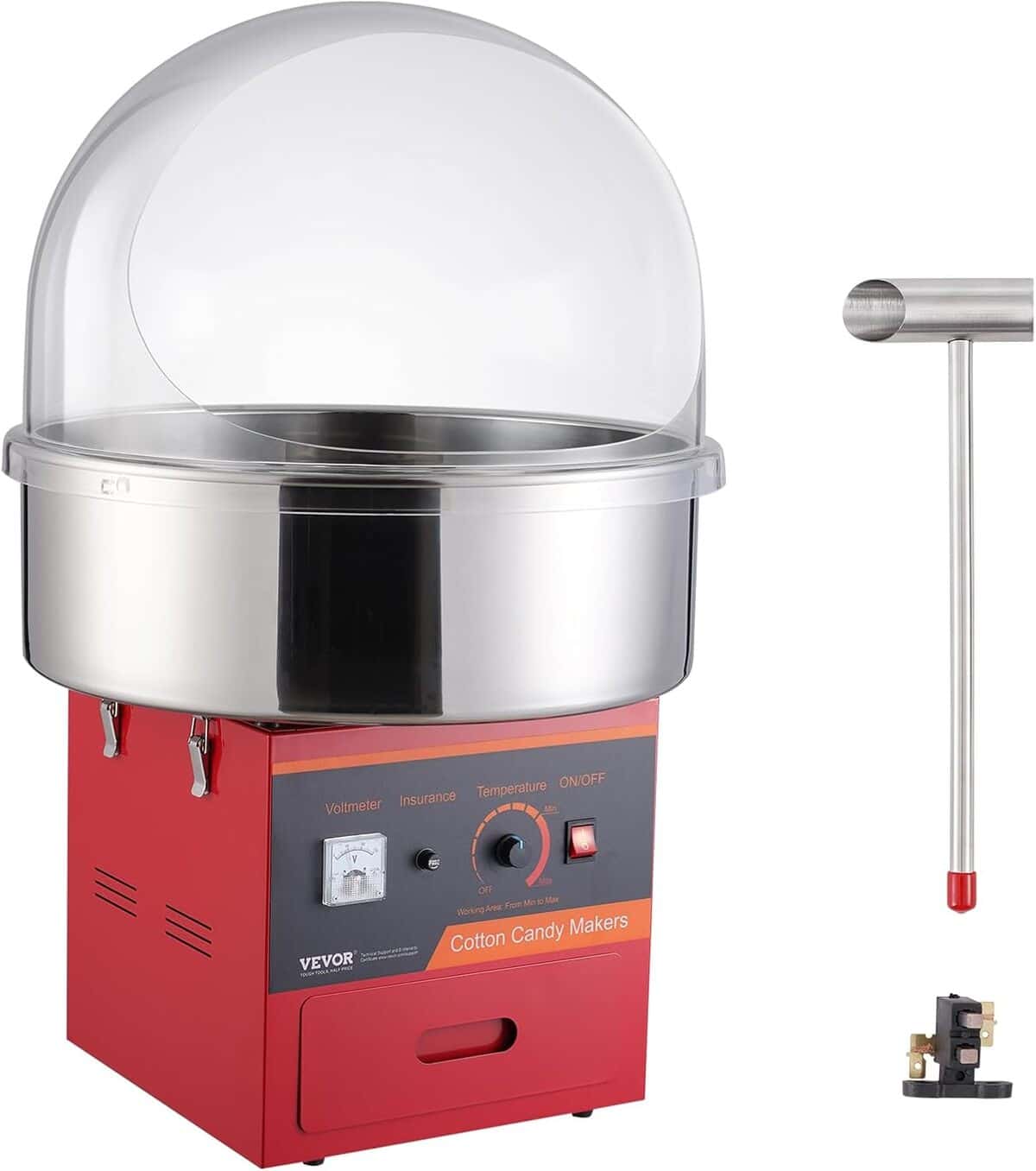 Test : vevor machine à barbe à papa 1000 W, l'essentiel pour vos fêtes