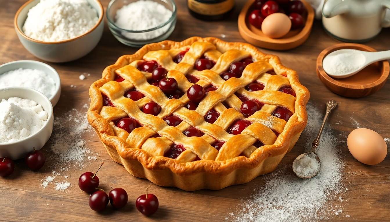 Recette de tarte aux cerises maison