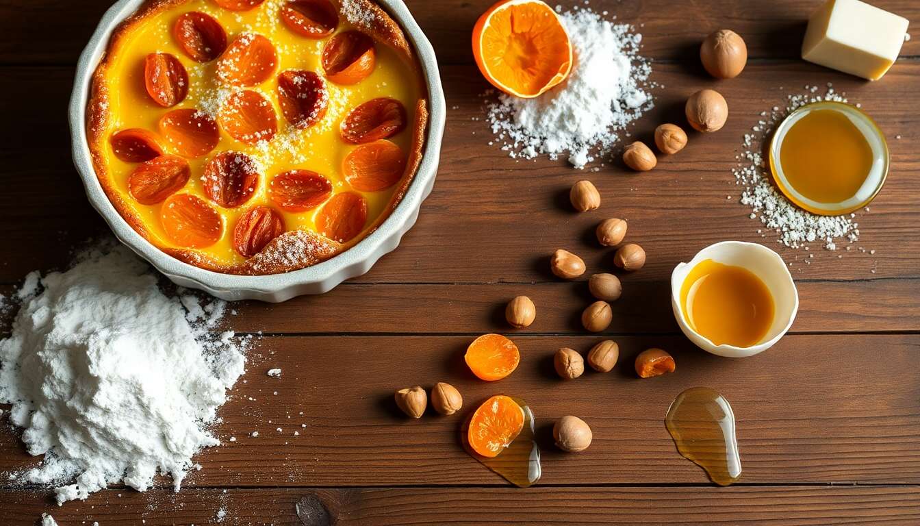 Clafoutis croquant aux abricots et noisettes : une recette gourmande