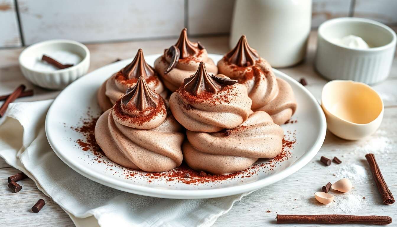Recette de meringues au chocolat irrésistibles