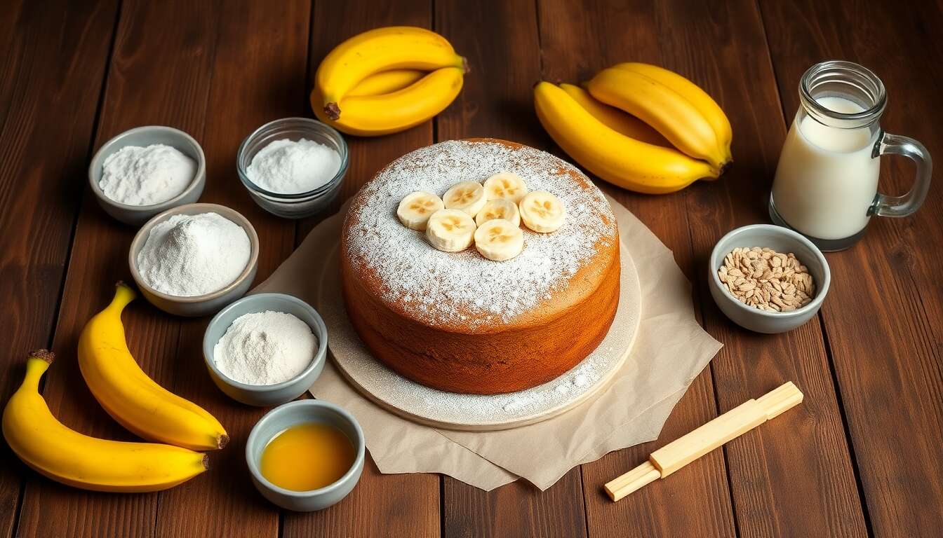 Cake à la banane moelleux : recette facile et rapide