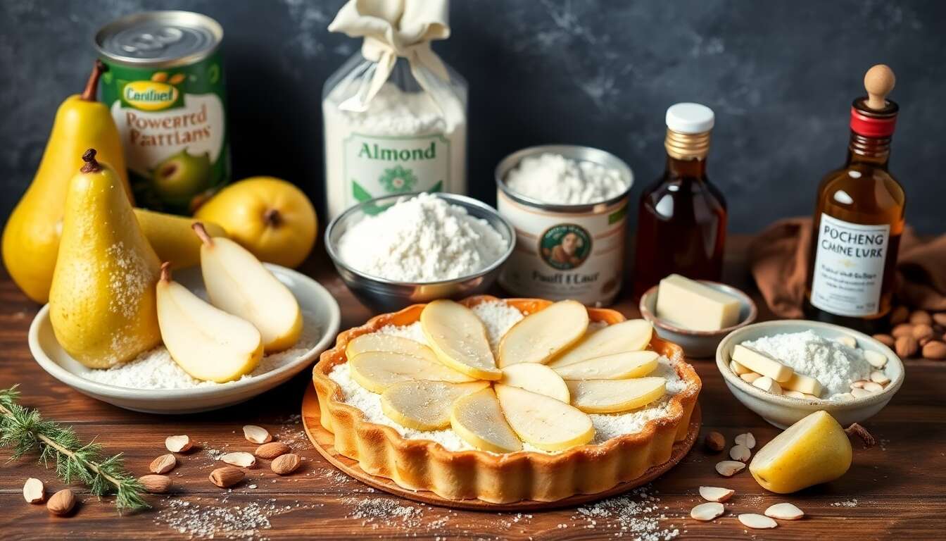 Recette de tarte aux poires savoureuse