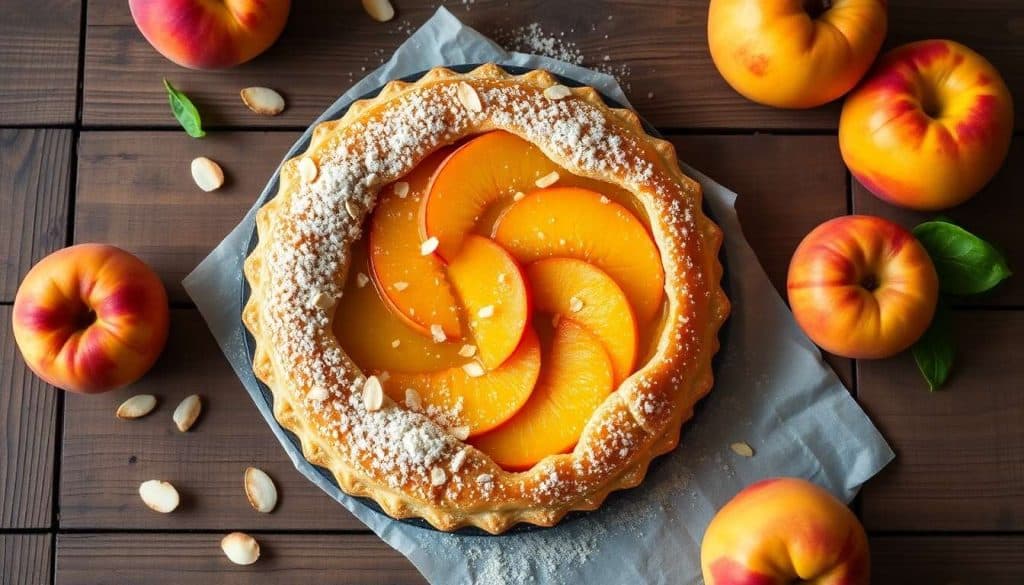 Recette de tarte aux pêches facile et rapide