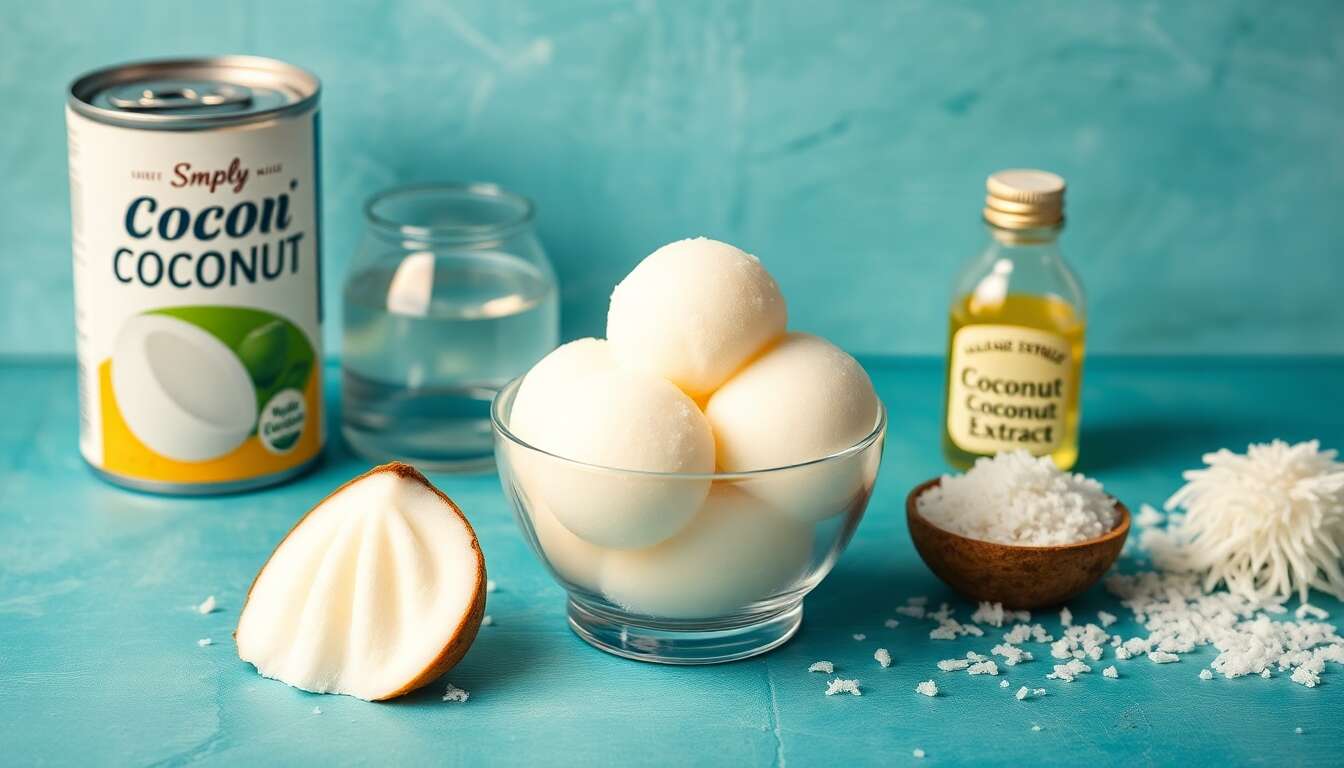 Sorbet à la noix de coco facile et rapide
