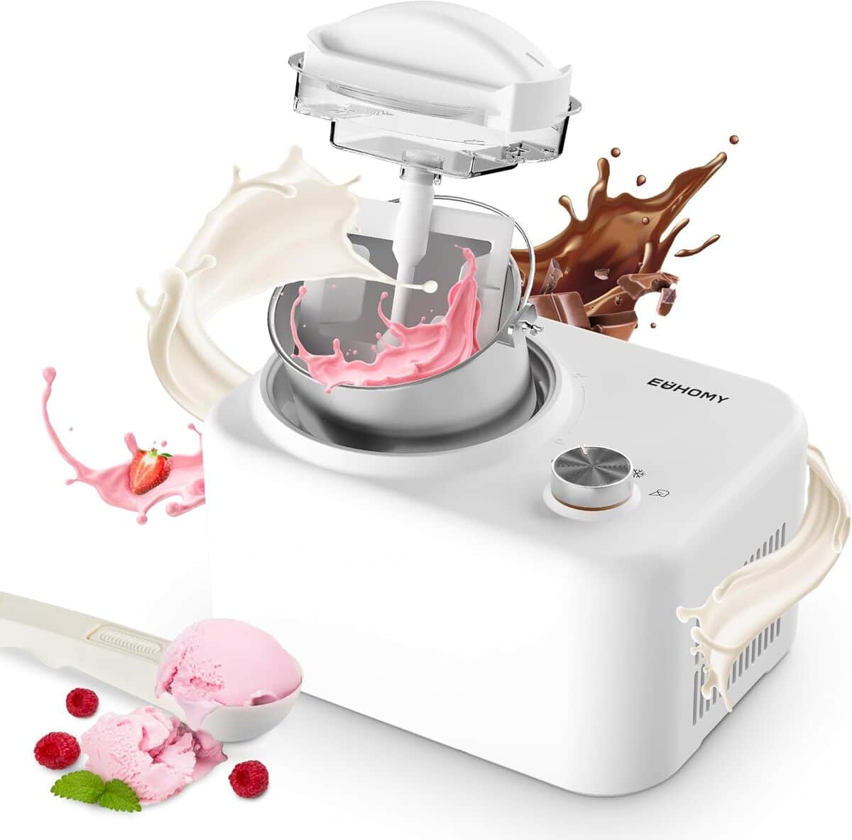 Test de la sorbetière Euhomy : machine à glace 100W, 1L auto-réfrigérante
