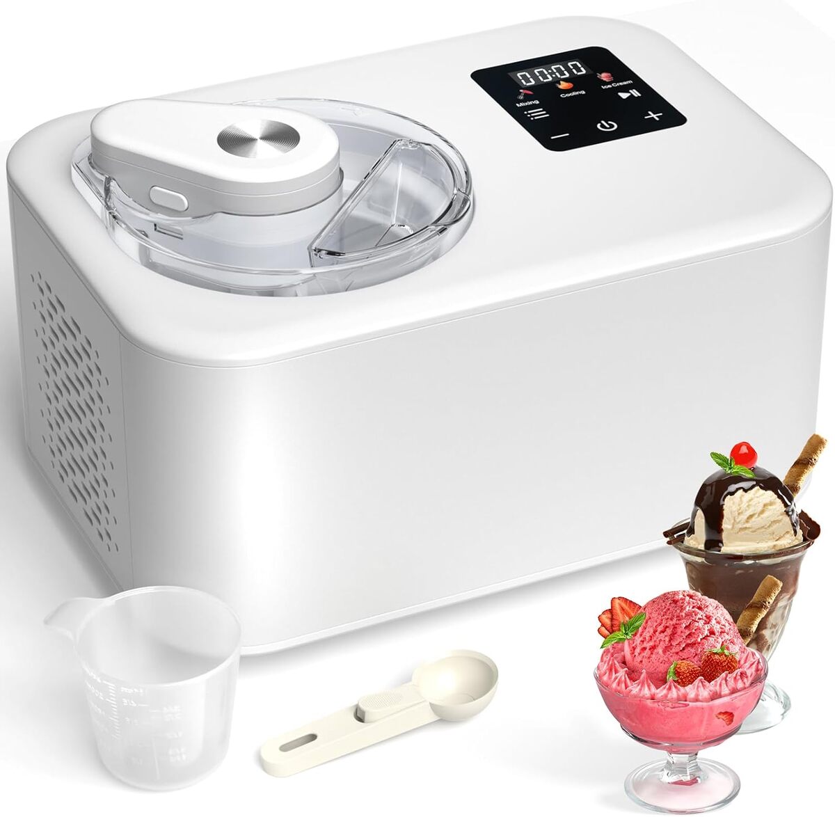 Test de la sorbetière Turbine à glace avec compresseur 1, 2L : efficacité et simplicité