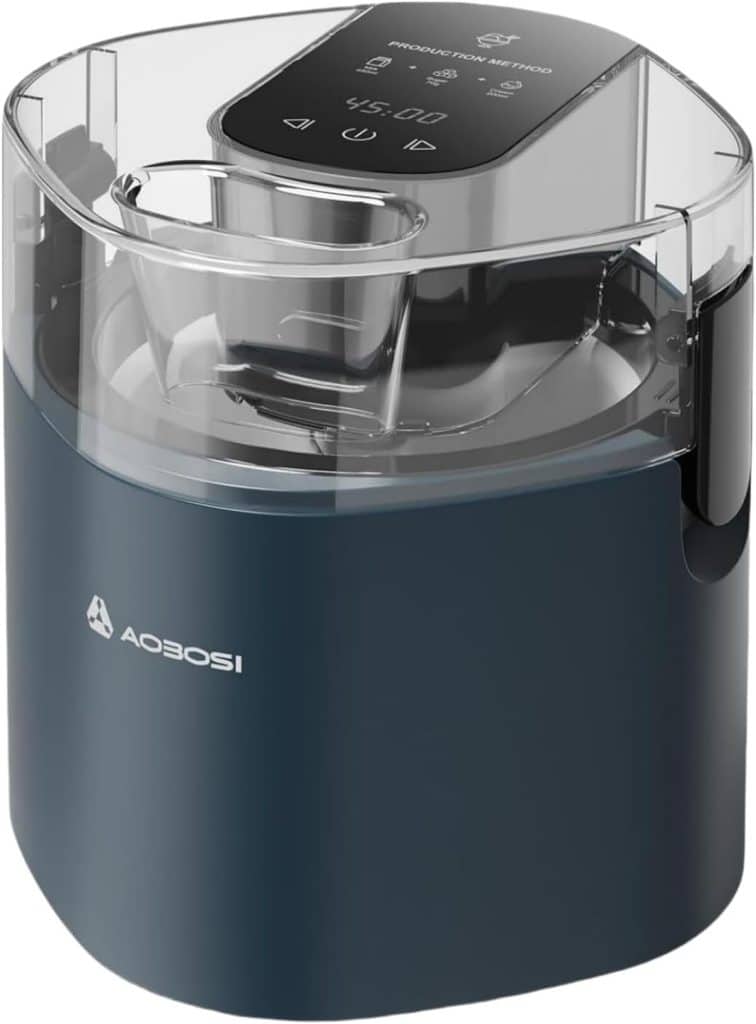 Test sorbetière Aaobosi : bac à double isolation de 1, 5 l