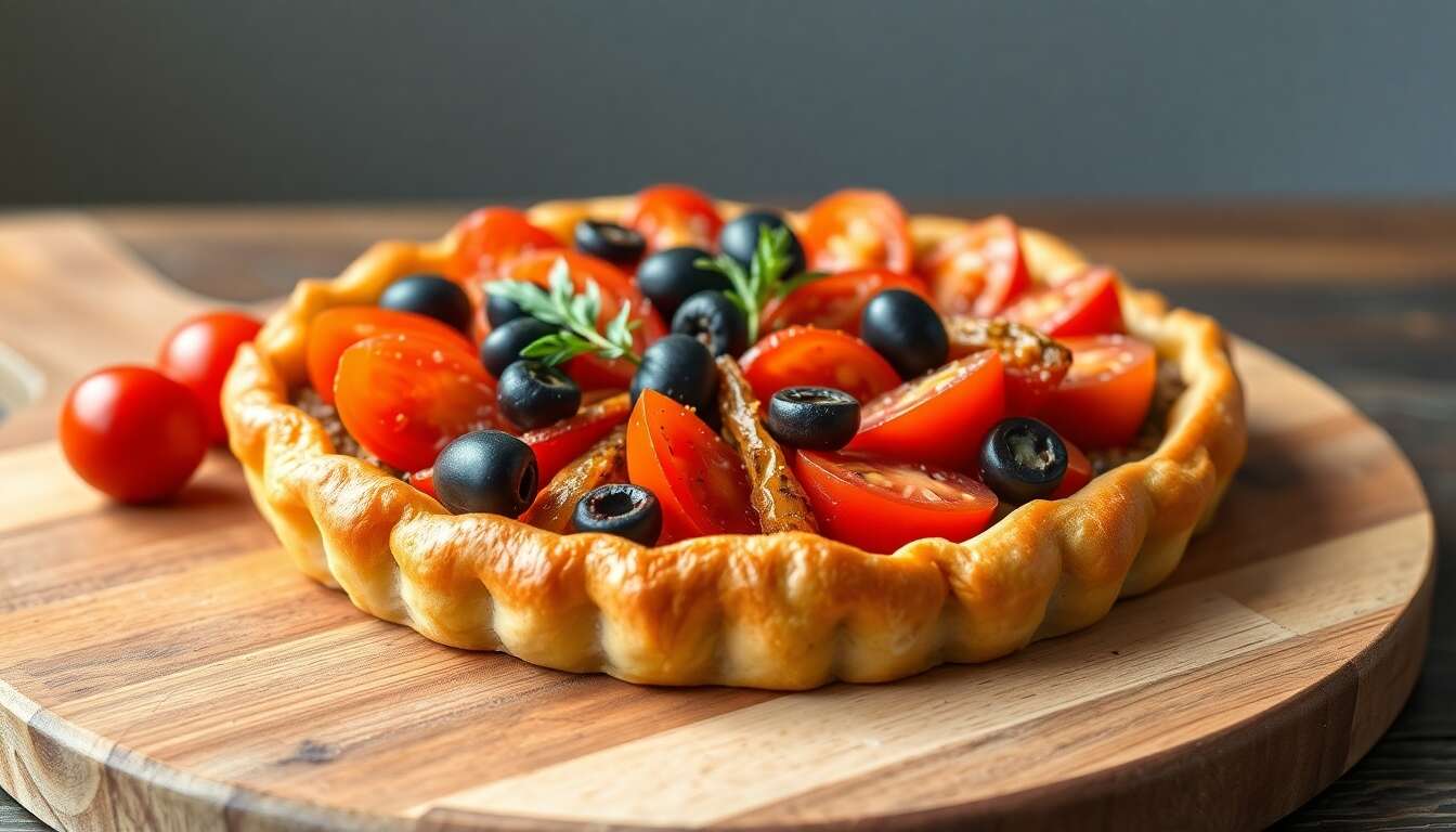 Tarte feuilletée du Sud : recette légère et savoureuse