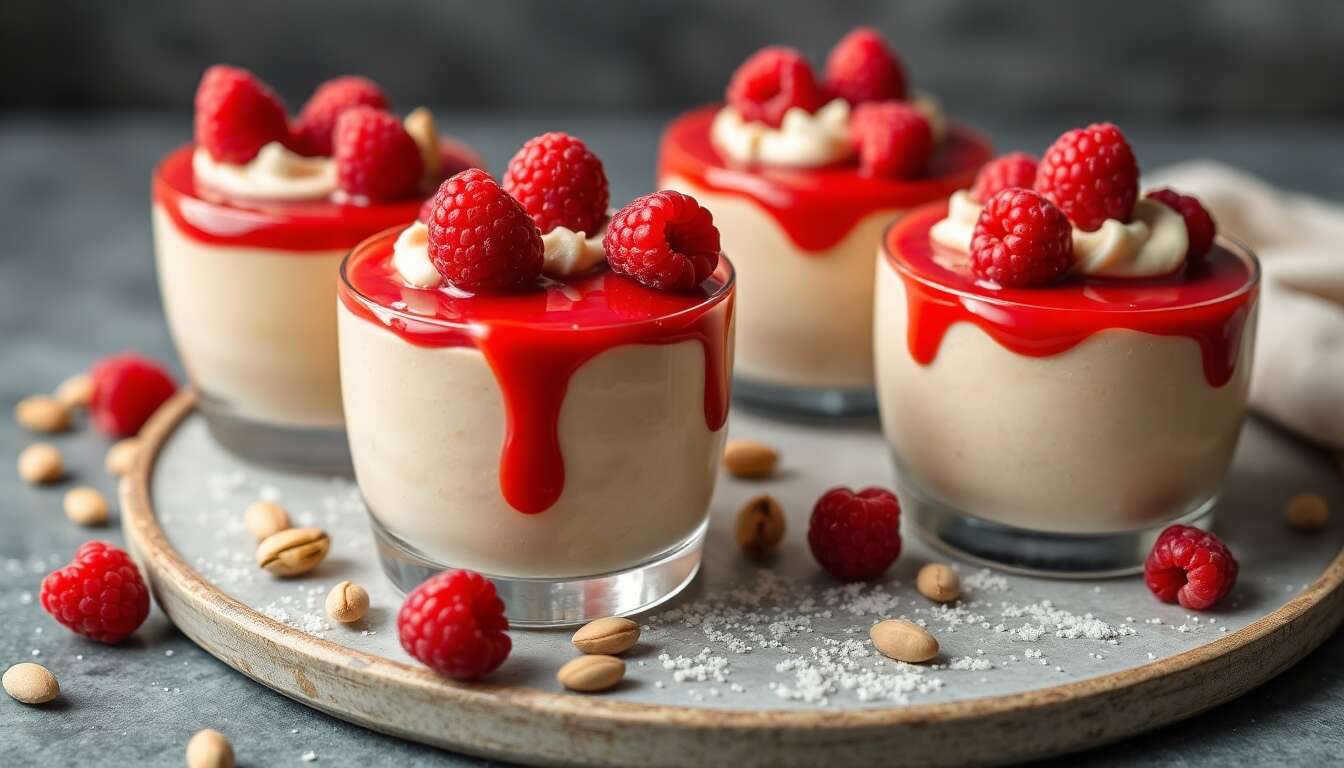 Mousse au nougat et framboises : recette gourmande
