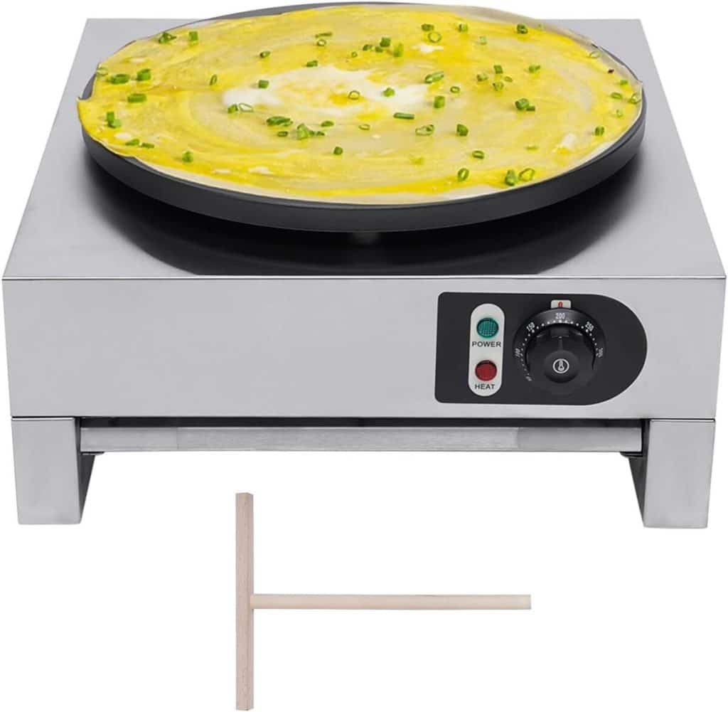 Test de la crêpière électrique Vinnyooc 40 cm avec thermostat intégré