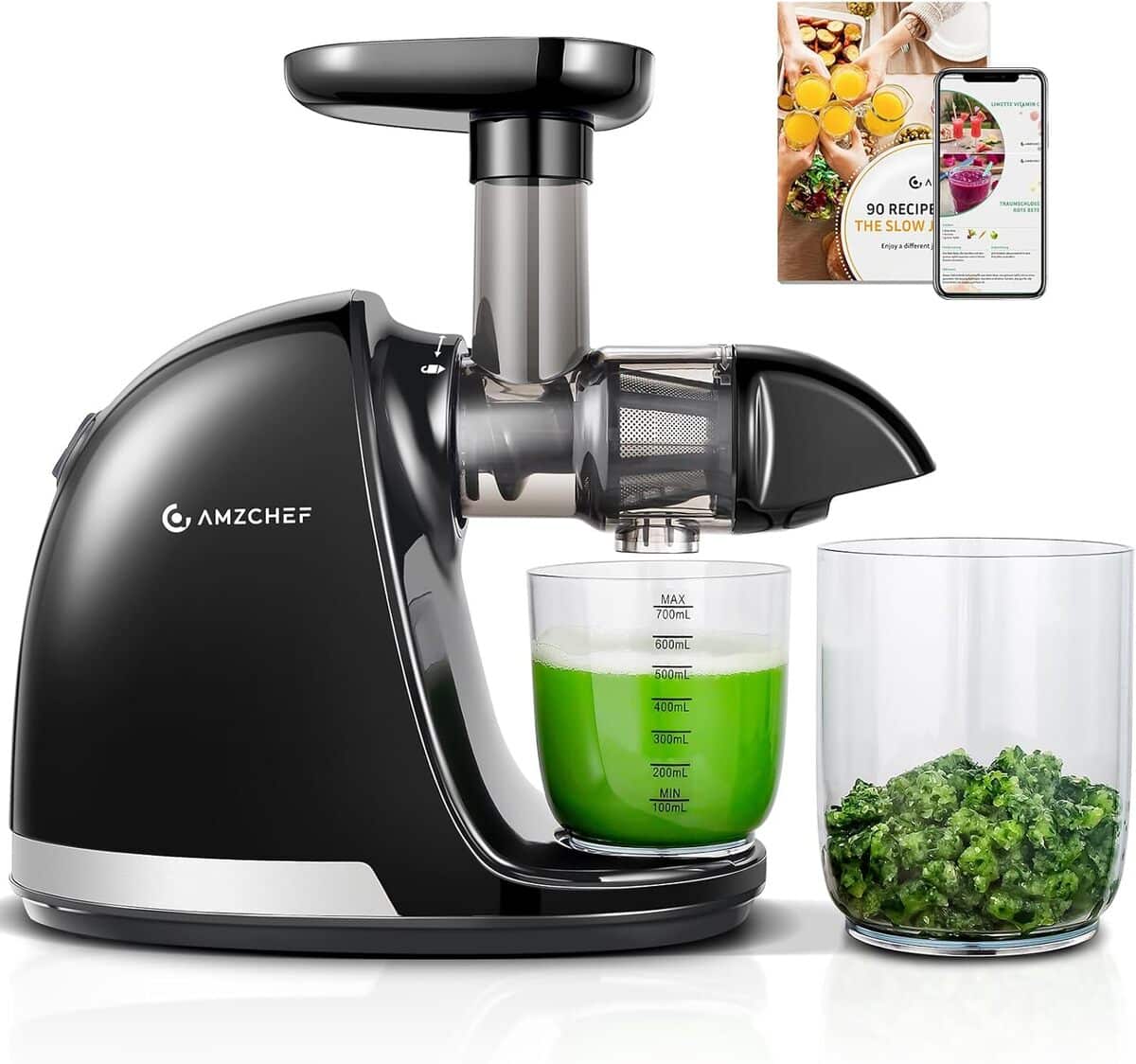 Test : extracteur de jus AMZCHEF noir - efficacité et polyvalence