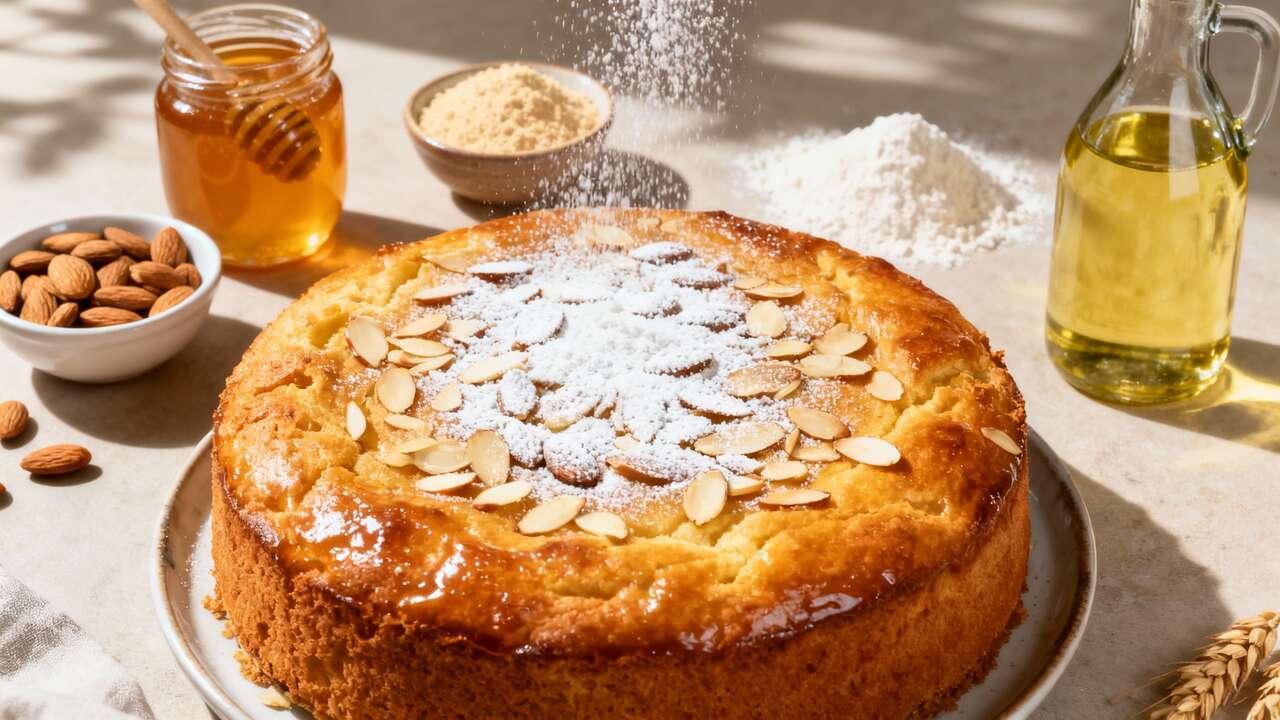 Gâteau au miel et aux amandes : recette gourmande