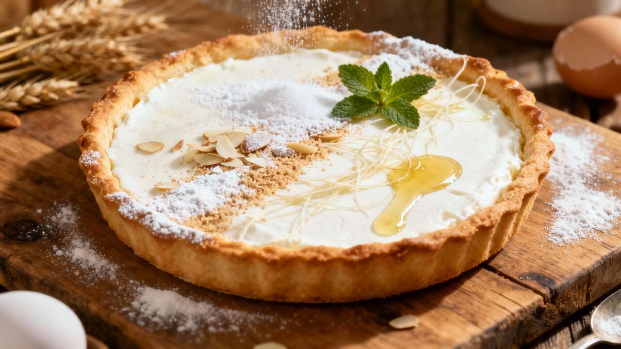 Tarte sucrée au fromage blanc et menthe : la recette parfaite