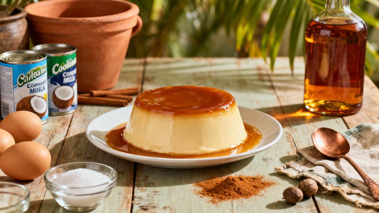 Flan Antillais : recette Traditionnelle des Îles