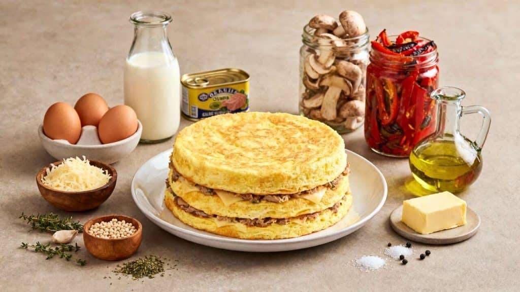 Recette de Charlotte d'Omelettes Moelleuse