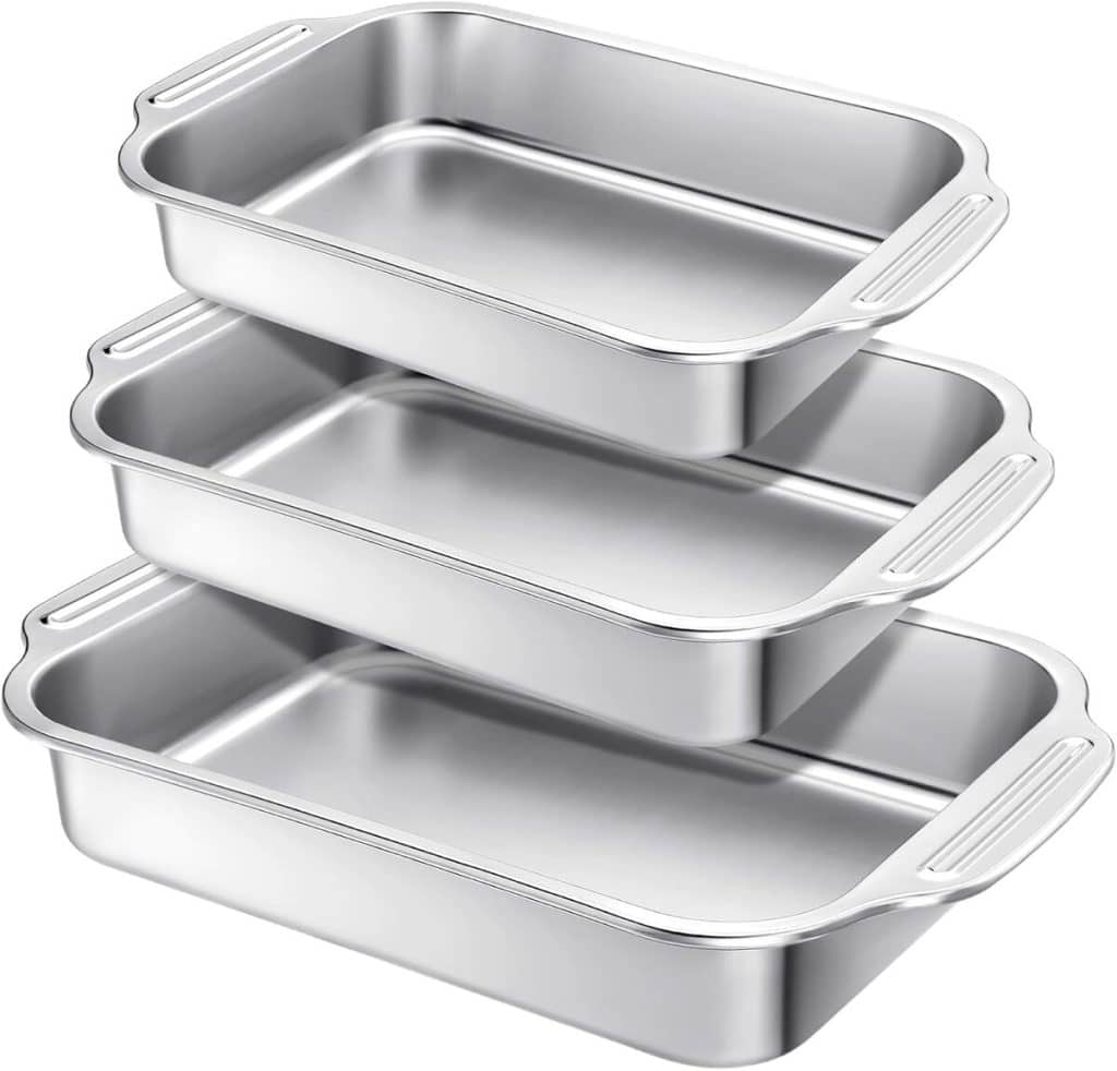 Test des moules à gâteau rectangulaires Funnymoom en acier inoxydable