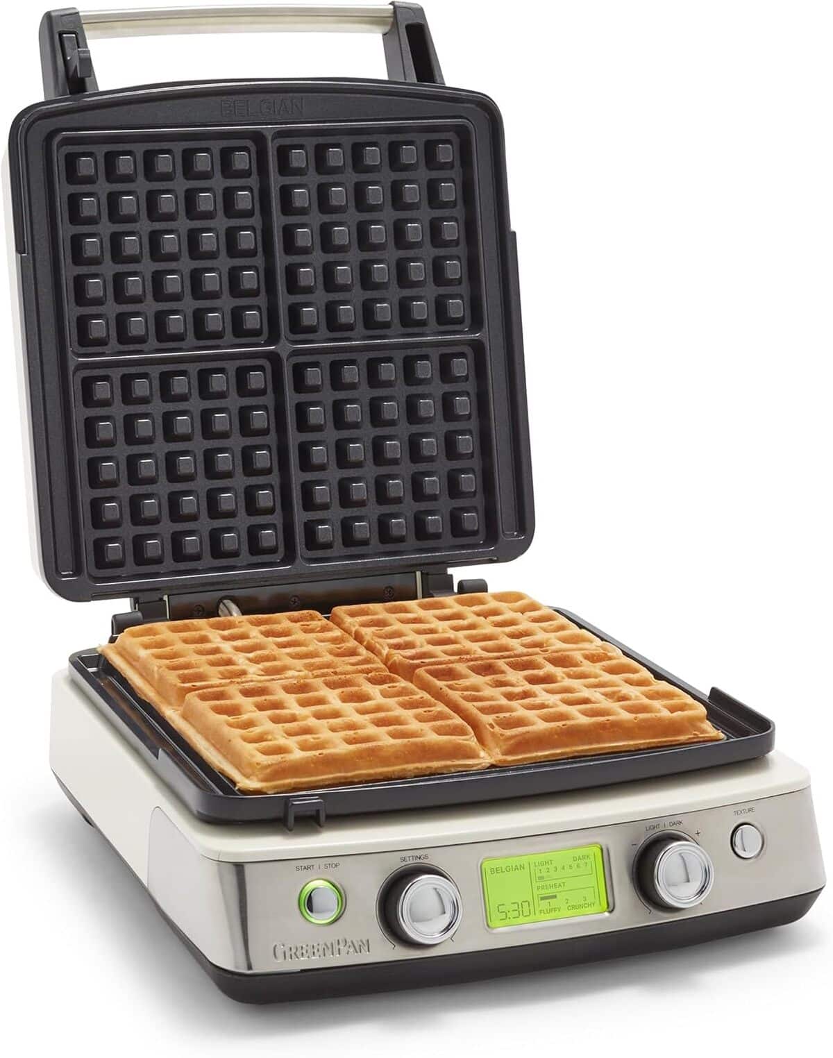 Test du gaufrier GreenPan Elite : céramique antiadhésive et contrôle réglable