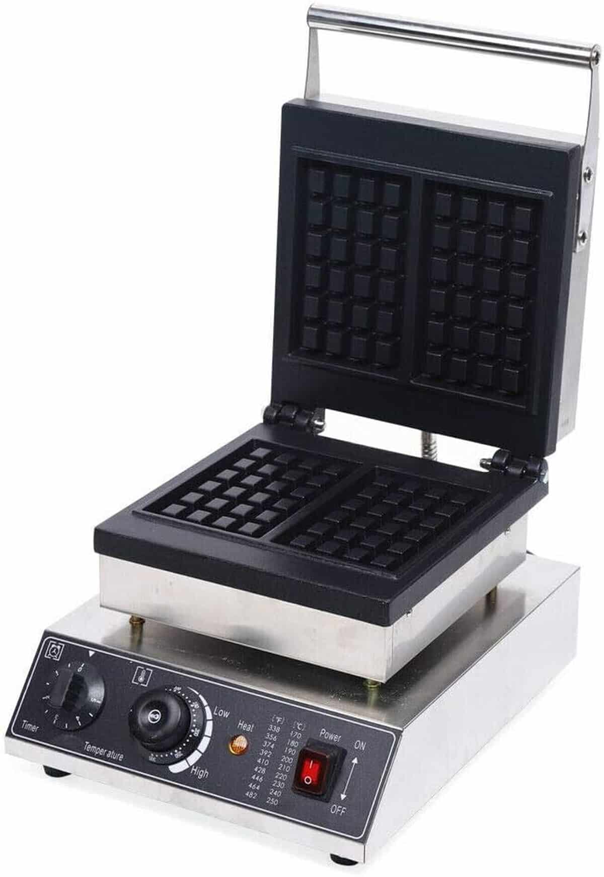 Test du gaufrier professionnel 1, 5 kW anti-adhésif