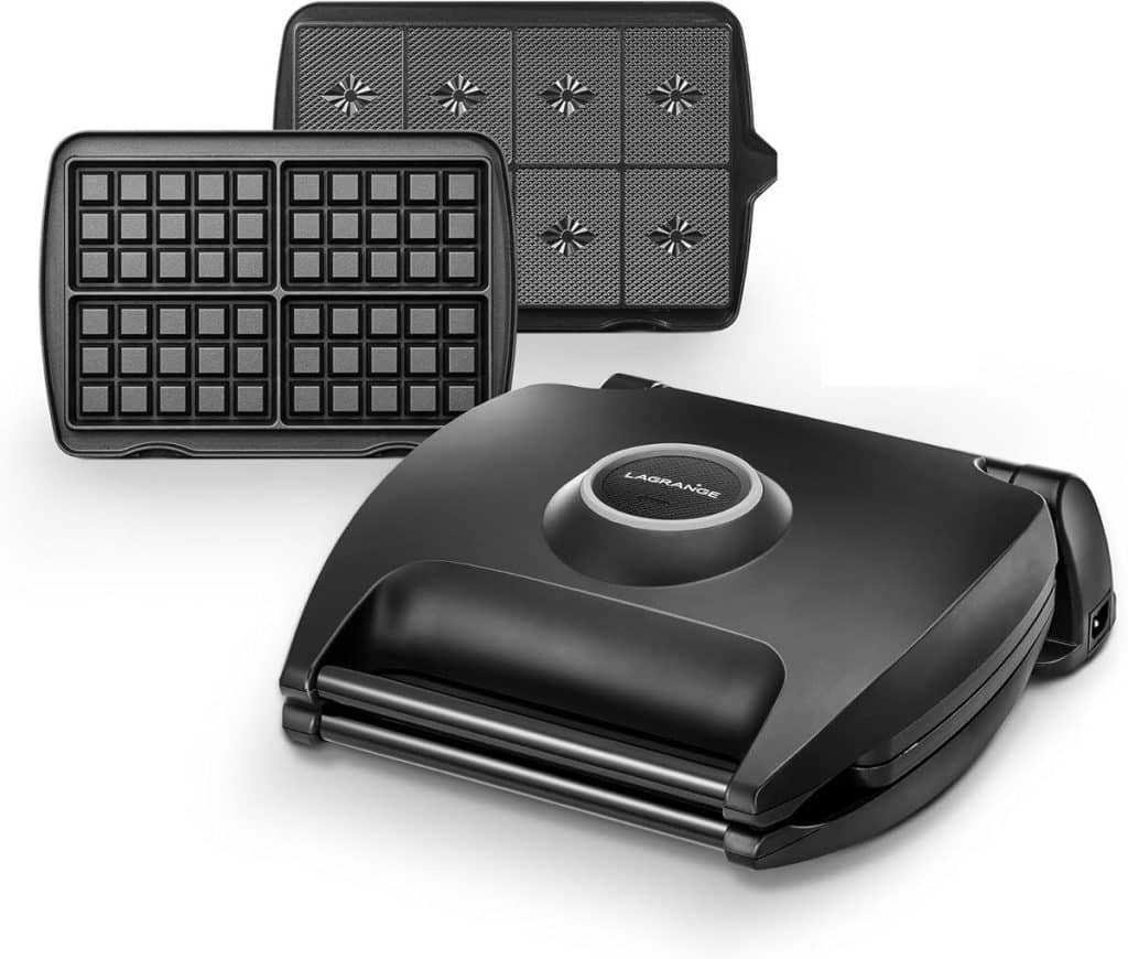 Test : gaufrier noir mat 4 gaufres et gaufrettes