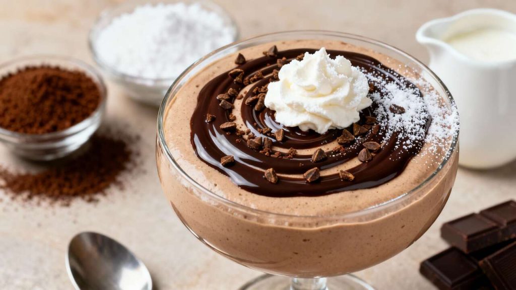 Mousse au café avec sauce chocolat : recette facile et gourmande