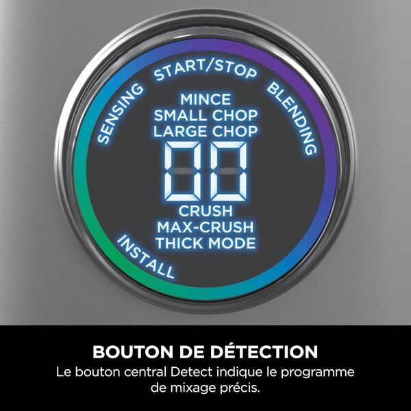 Ninja Detect Power Blender Pro 1200W, récipient 2L (1900ml de capacité maximale de liquide), mixeur puissant pour smoothies, hacher des légumes et mélanger des boissons glacées, noir, TB201EU