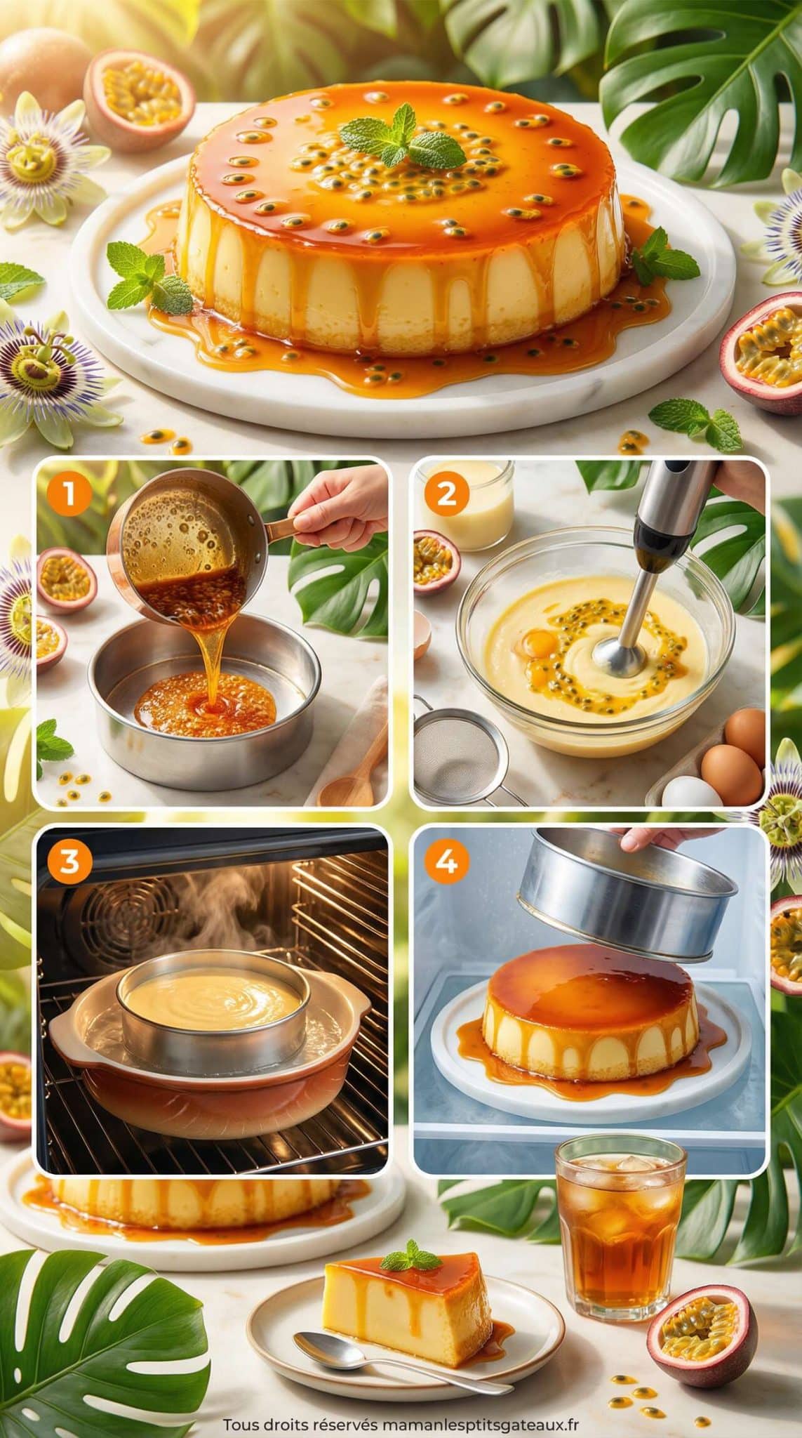Fiche recette Flan Passion : recette Gourmande et Facile Fiche recette Flan Passion : recette Gourmande et Facile