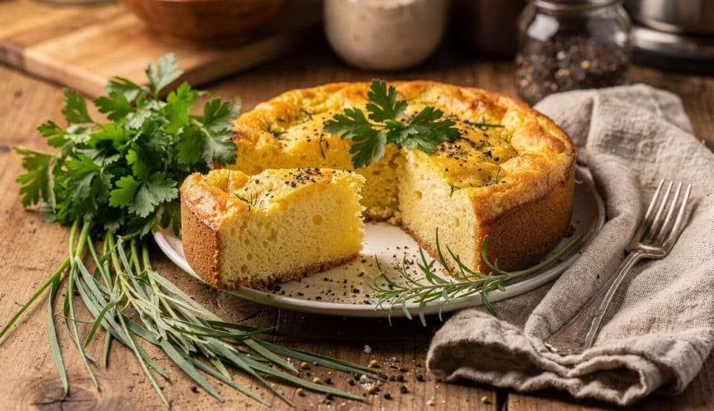 Gâteau d’œufs aux herbes fraîches : recette savoureuse