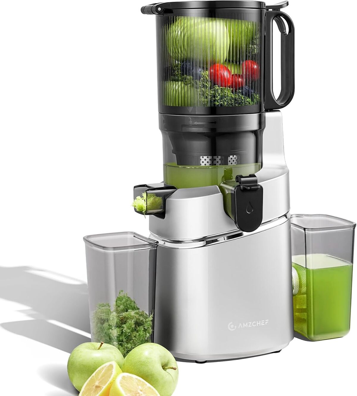 Test de l'extracteur de jus AMZCHEF 250W : mains libres et puissance maximale