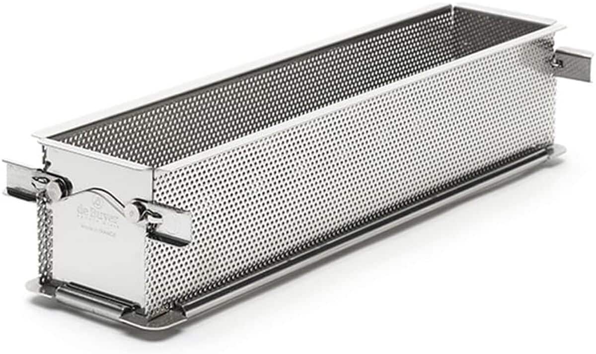 Test du moule rectangulaire De Buyer Geoforme en inox perforé