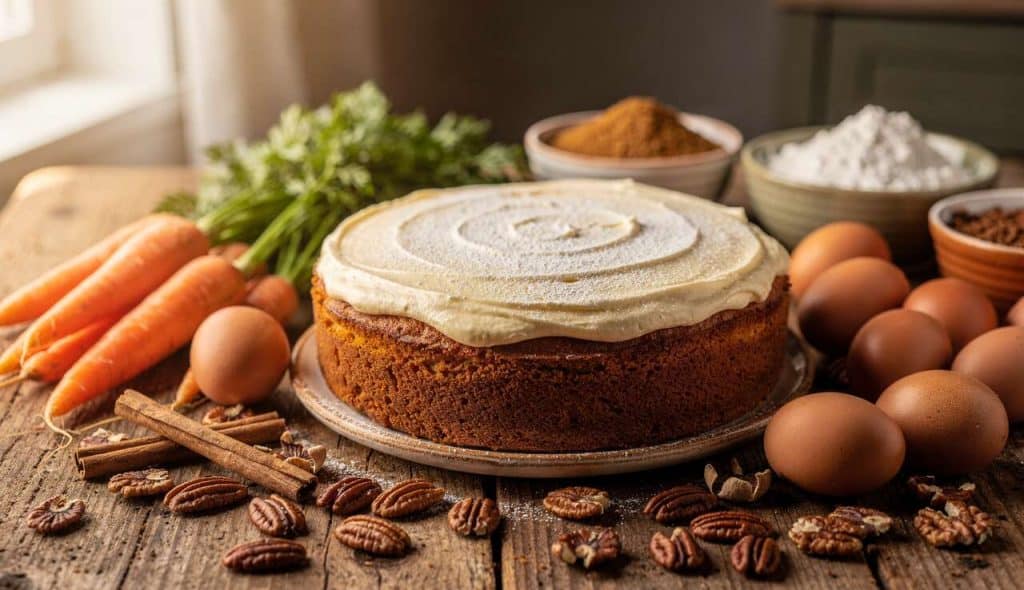 Gâteau aux carottes et épices : recette facile et savoureuse