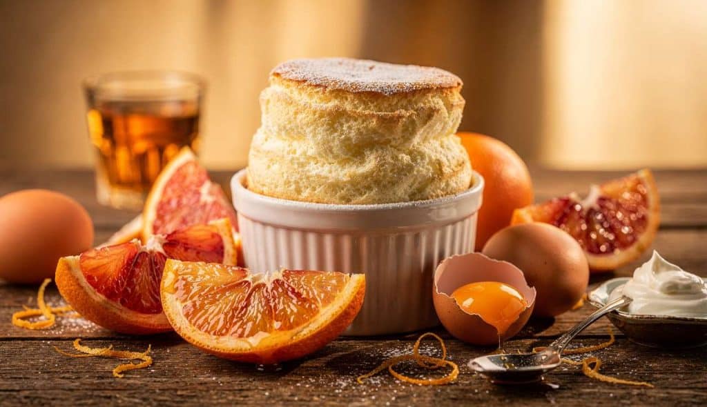 Soufflé glacé à l'orange sanguine : recette gourmande et rafraîchissante