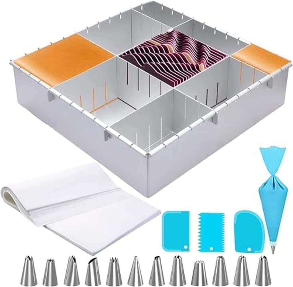 Test du moule à gâteau réglable en aluminium 30, 5 cm