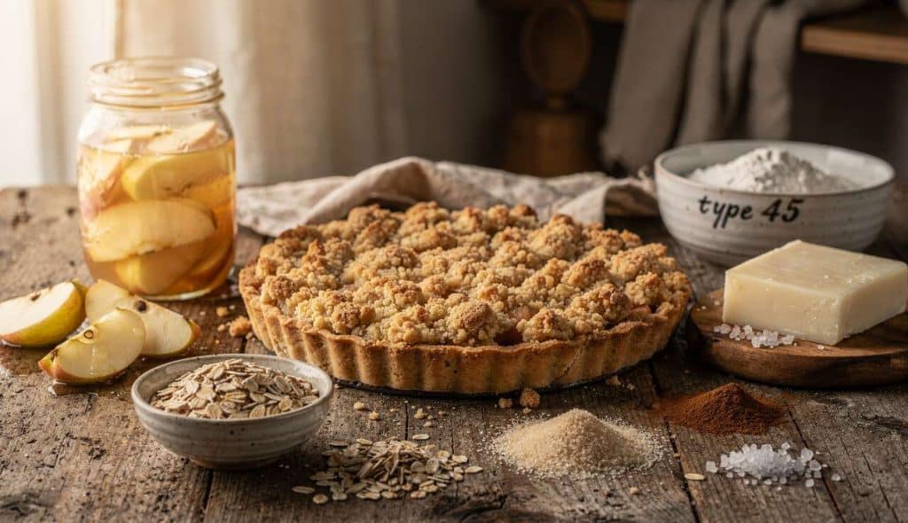 Recette de tarte au crumble facile et rapide