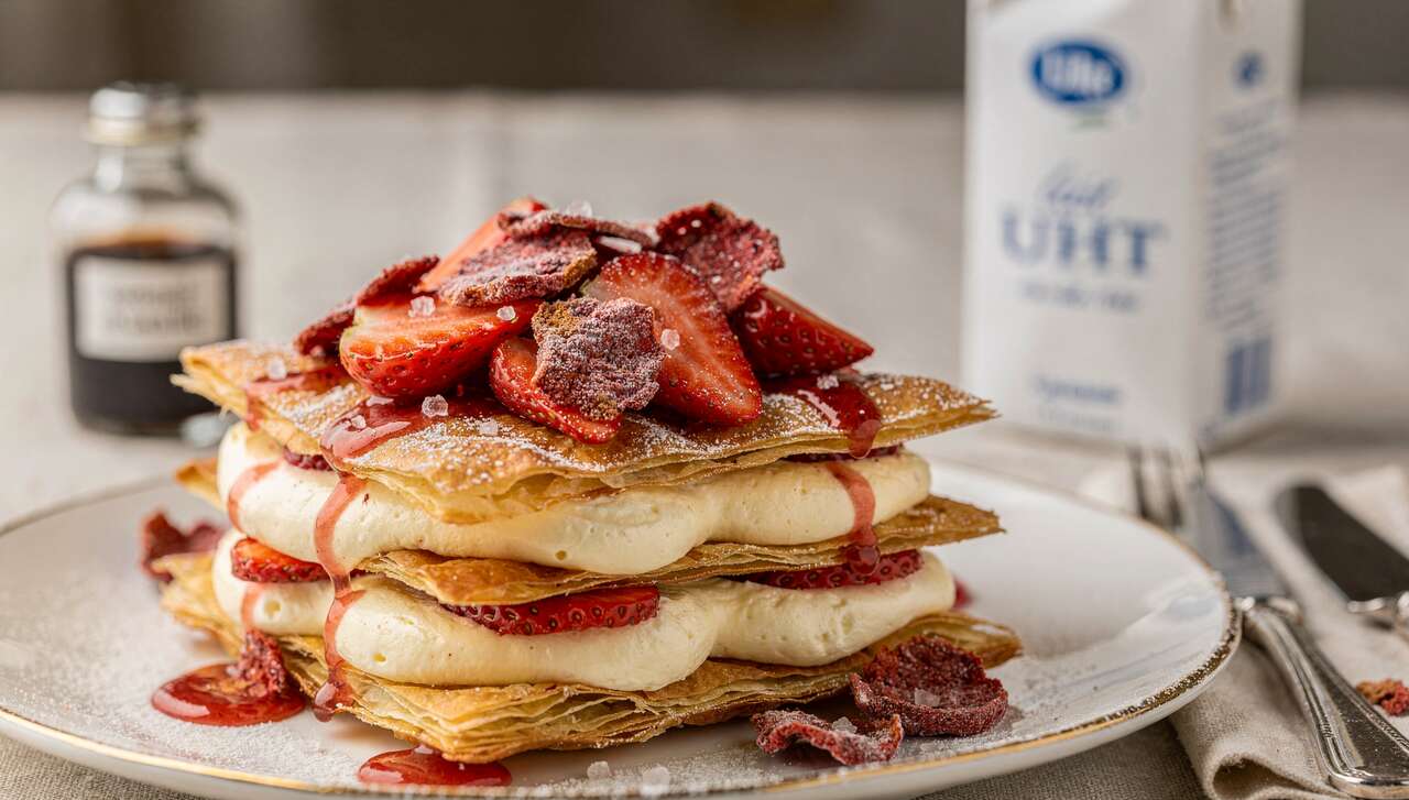 Millefeuilles aux fraises : la recette gourmande