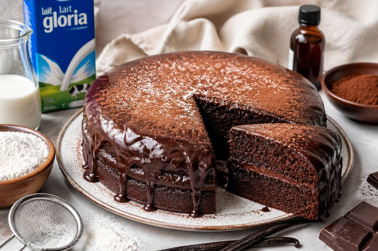 Gâteau au chocolat et lait Gloria : recette savoureuse