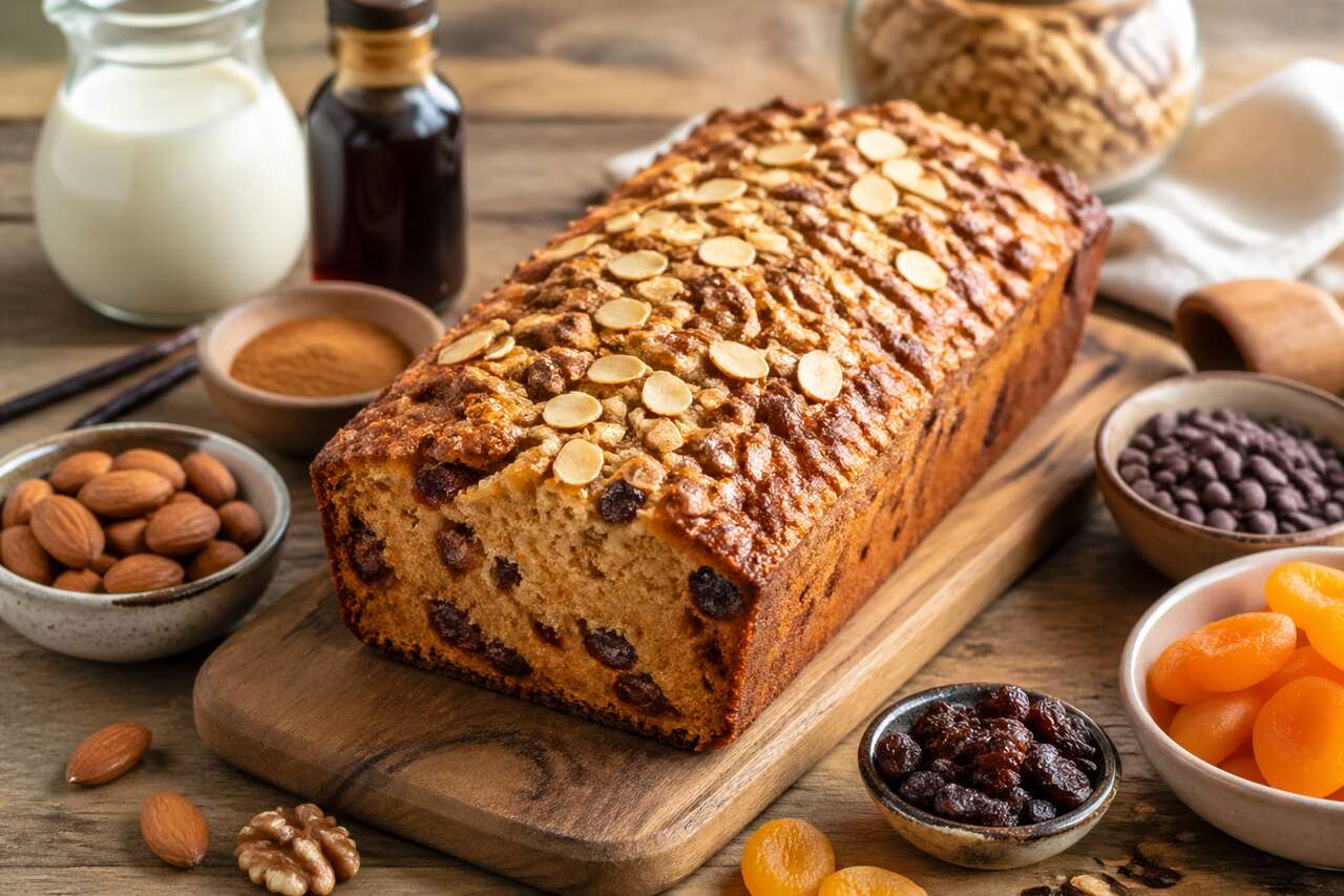 Cake aux céréales et fruits secs : recette facile et savoureuse