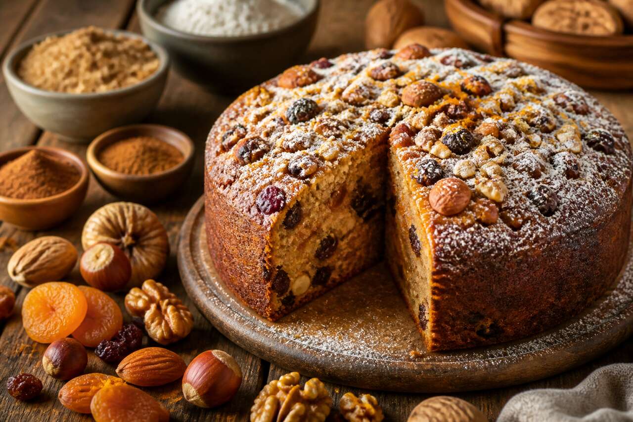 Cake aux fruits secs facile : recette rapide et délicieuse