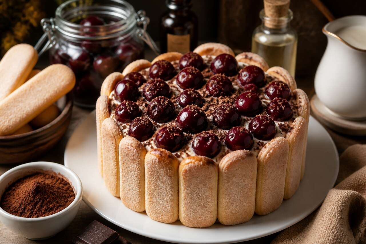 Recette de charlotte aux cerises et chocolat : un délice gourmand