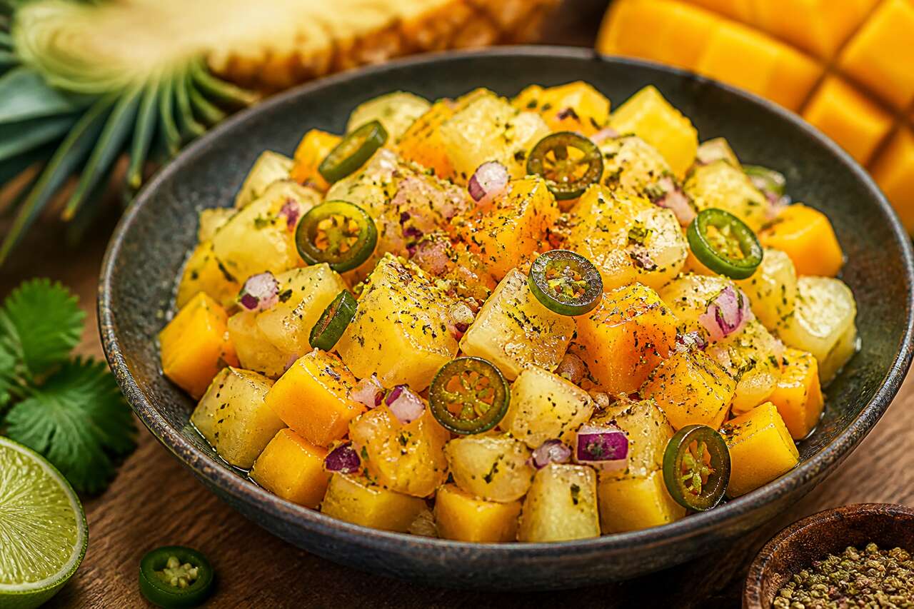 Salsa ananas et mangues : recette exotique et rafraîchissante