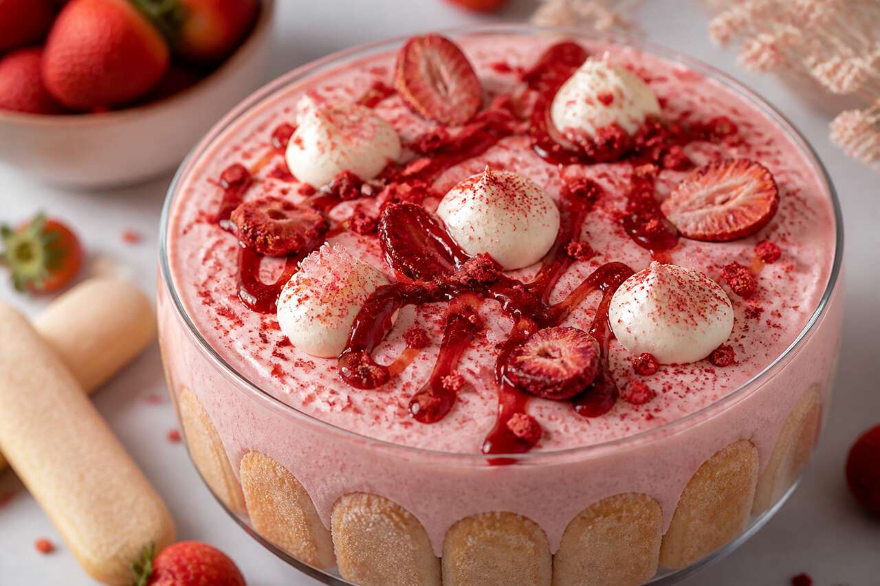Nuage de fraises : recette légère et gourmande