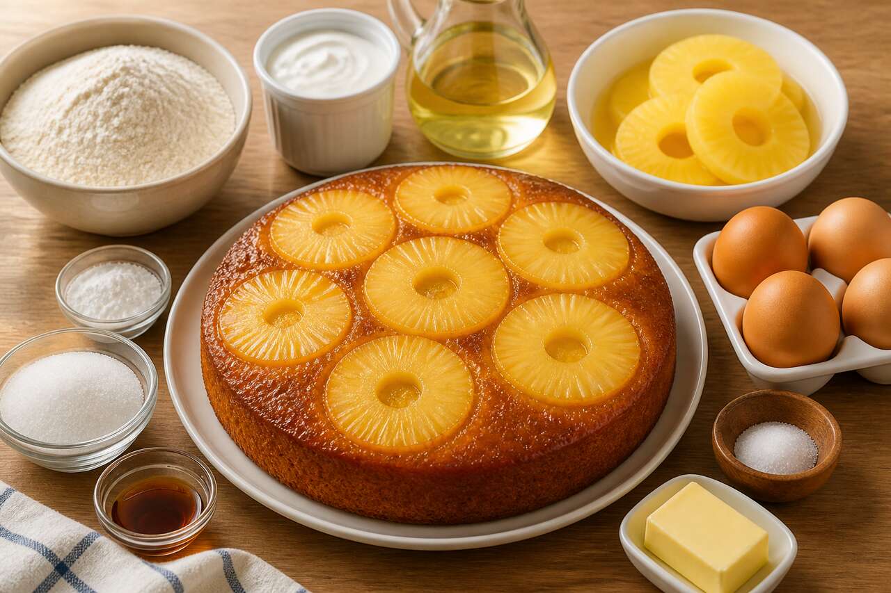 Gâteau au yaourt et ananas : recette facile et savoureuse